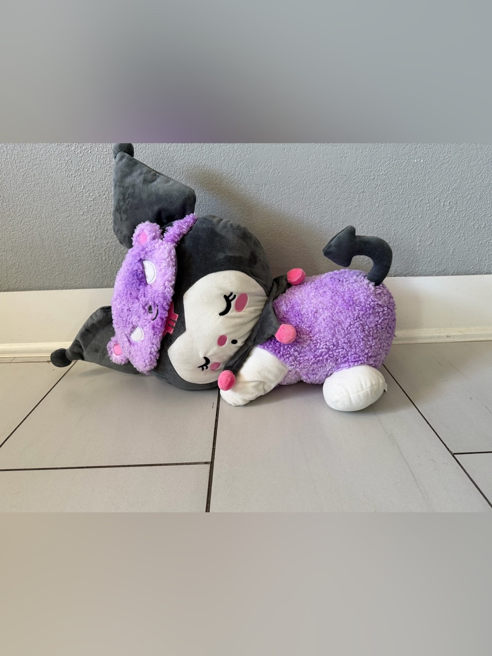 Hello Kitty and Friends - Hello Kitty Sleeping Plush Kuromi 24”